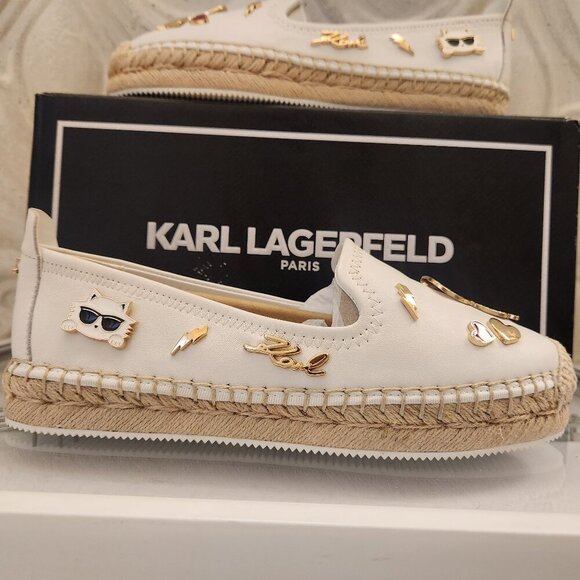 Karl Lagerfeld Paris Michaela Slip-On Espadrilles. NIB. Size 6.5 - Picture 1 of 10
